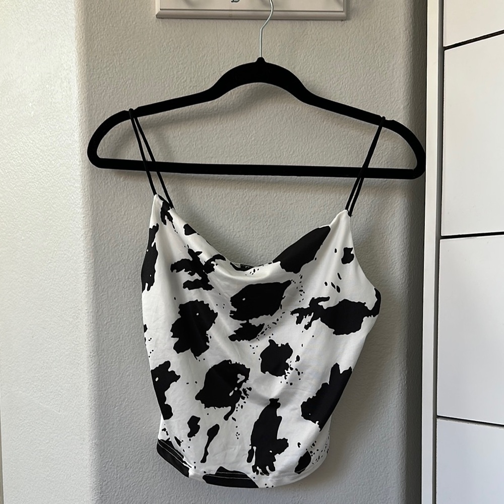 SHEIN Black and White Crop Camisole